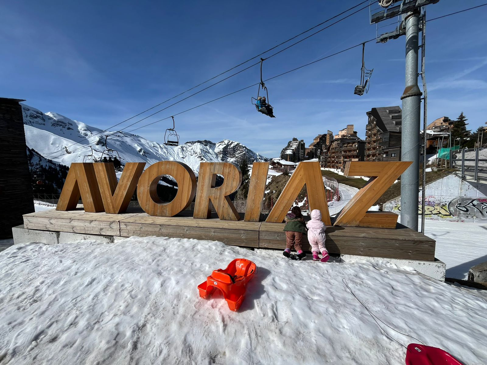 Alpine Resort Nannies Avoriaz Sign