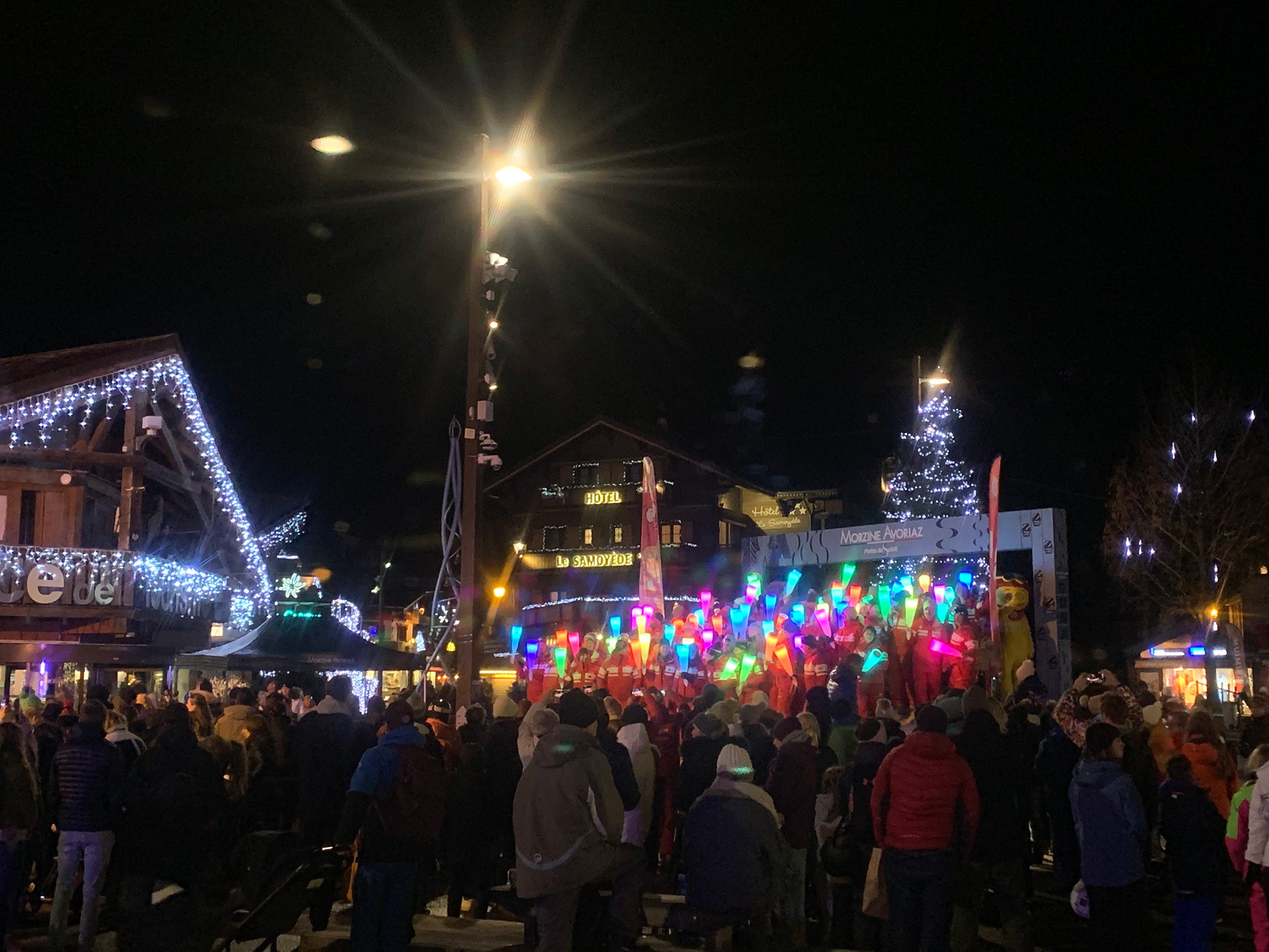 Alpine Resort Nannies Evening Morzine Torchlight Descent